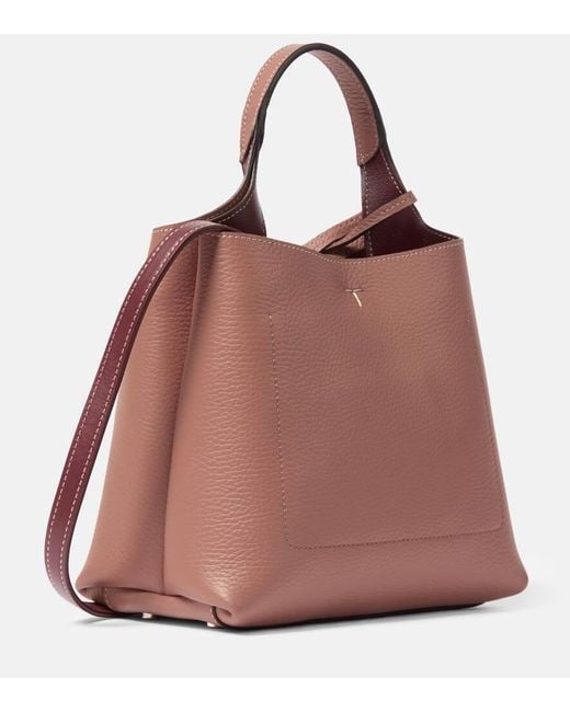 Tod's Pink Apa Mini Leather Tote Bag