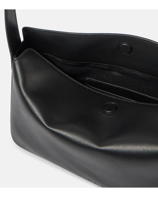 Aesther Ekme Black Schultertasche Soft Aus Leder