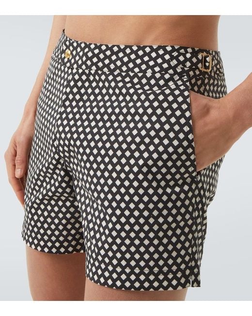 Banador A Cuadros Tom Ford de hombre de color Black