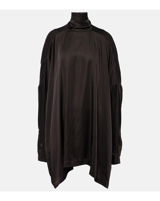 Rick Owens Black Jumbo Turtleneck Top