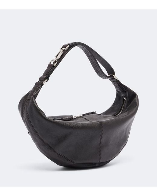 Lemaire Black Quiver Mini Leather Top-Handle Bag