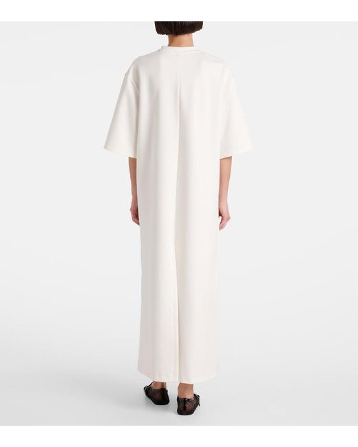 Wardrobe NYC White Cotton-Blend T-Shirt Dress