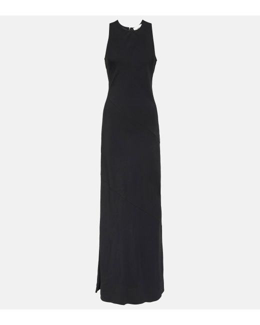 Robe longue AMI en coloris Black