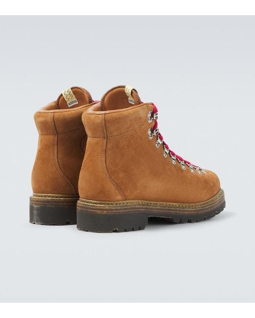 Visvim Brown Whymper Suede Ankle Boots for men