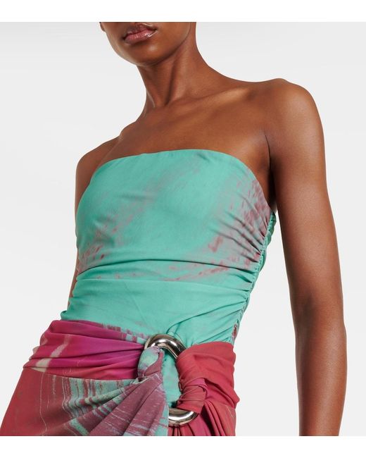 Jonathan Simkhai Multicolor Emma Printed Jersey Maxi Dress
