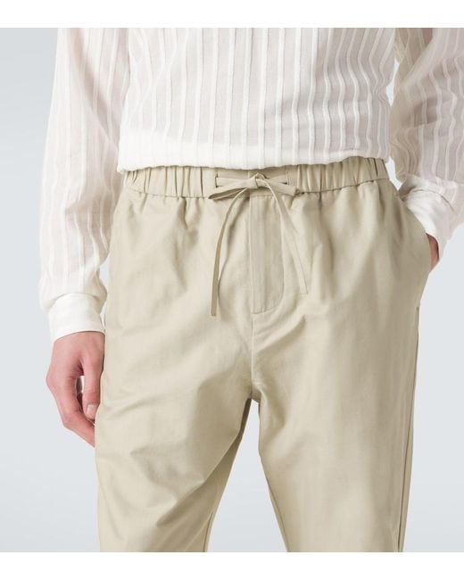 Frescobol Carioca Natural Rocha Cotton Twill Wide-Leg Pants for men