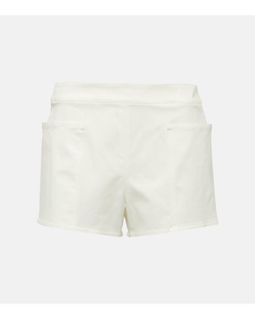 Max Mara White Riad Cotton Shorts