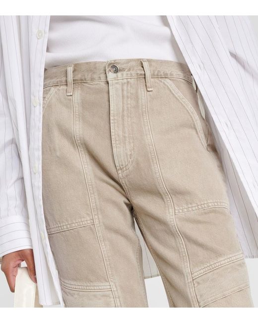 Jeans cargo Cooper de tiro alto Agolde de color Natural