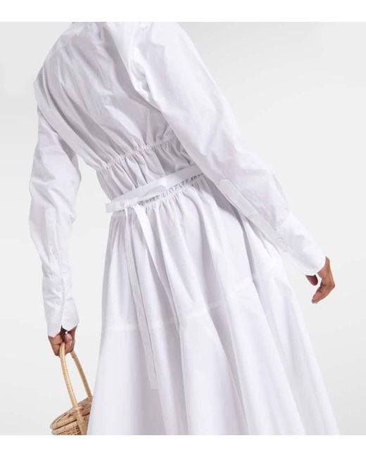 Patou White Hemdblusenkleid aus Baumwolle