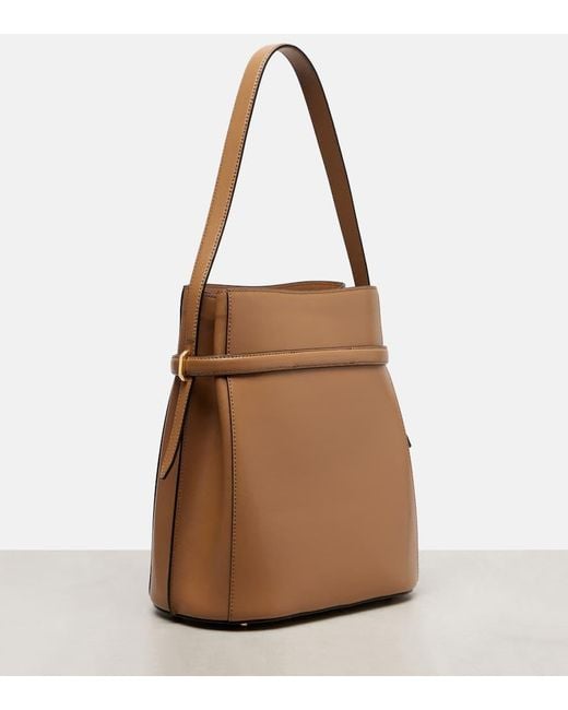 Totême  Brown Bucket-Bag Aus Leder