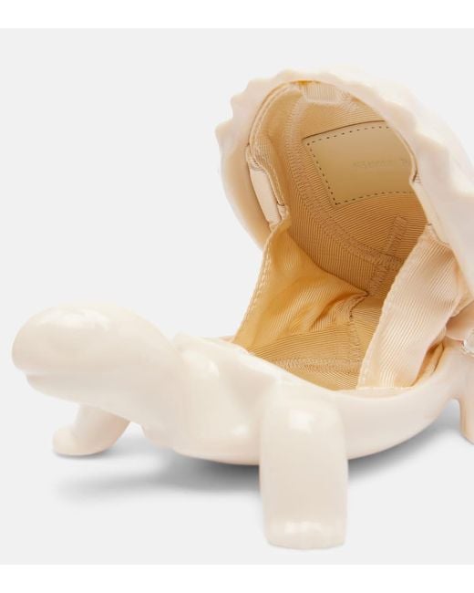 Clutch Tortoise di Simone Rocha in White