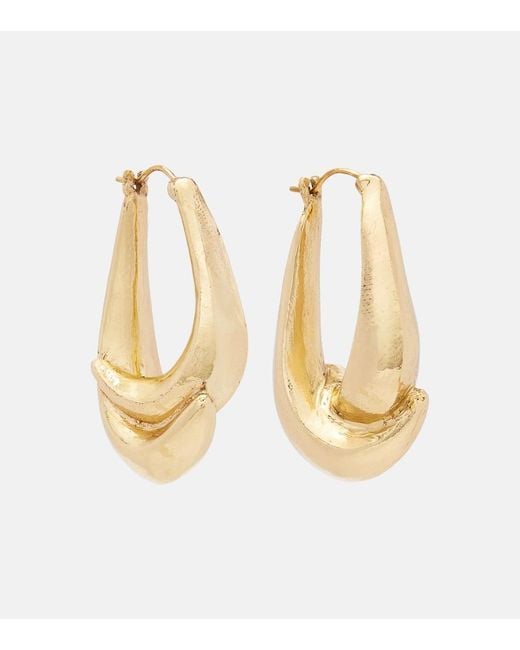 ALÉMAIS Metallic Atomic Hoop Earrings