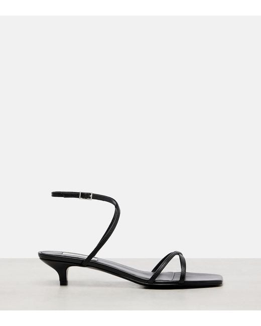 Totême  Black Leather Sandals
