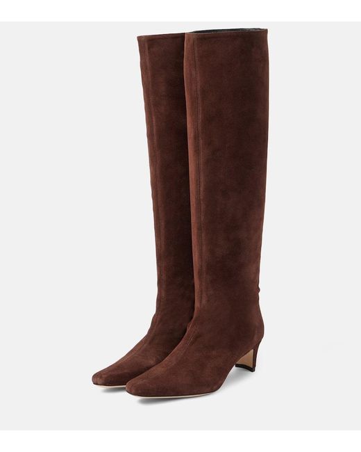 Bottes Wally En Daim Staud en coloris Brown
