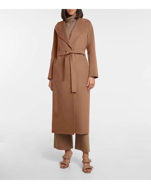 Max Mara Brown Mantel Poldo Aus Wolle