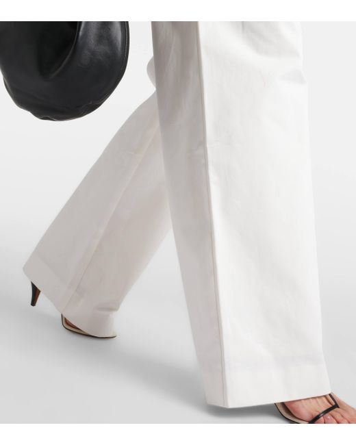 Pantalon ample Liza en coton TOVE en coloris White