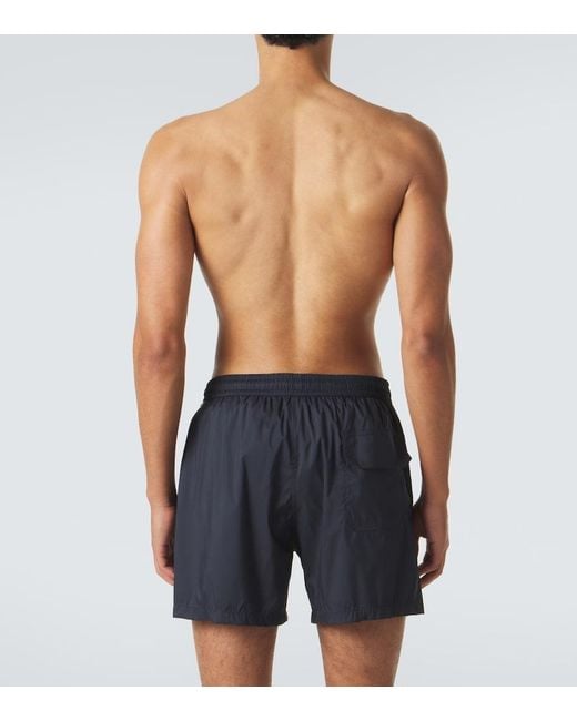Thom Sweeney Blue Swim Trunks for men