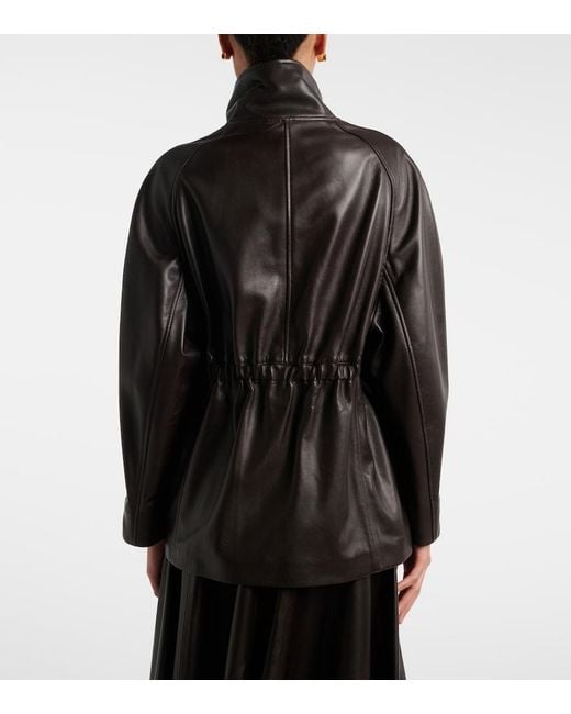 Nour Hammour Black Quai Leather Jacket
