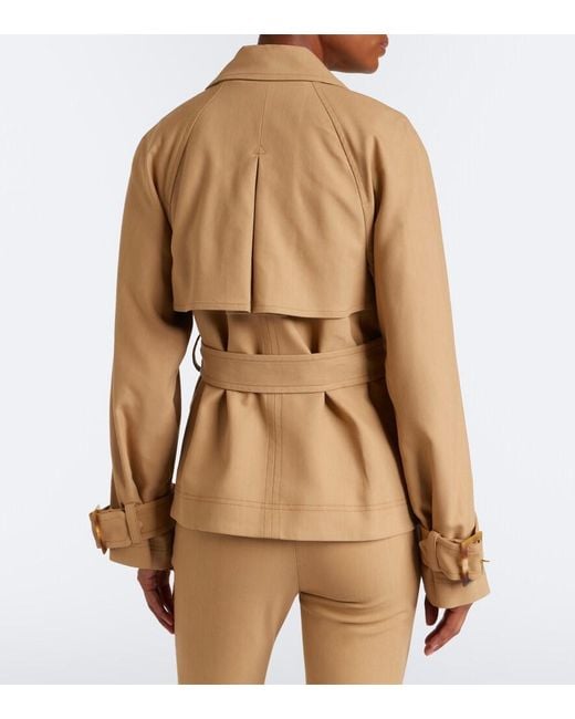 Veronica Beard Natural Lazaro Trench Coat
