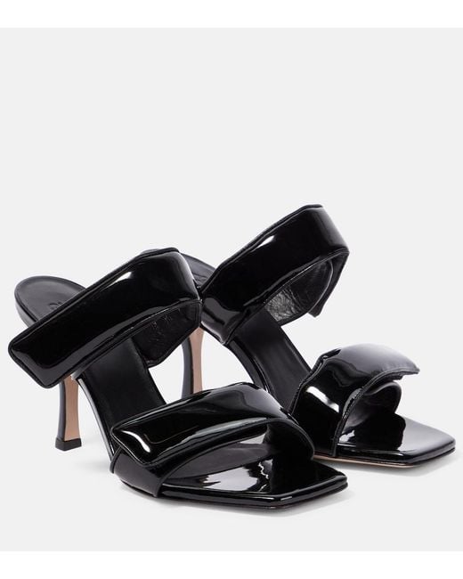 Gia Borghini Black X Pernille Teisbaek Perni 03 Leather Sandals