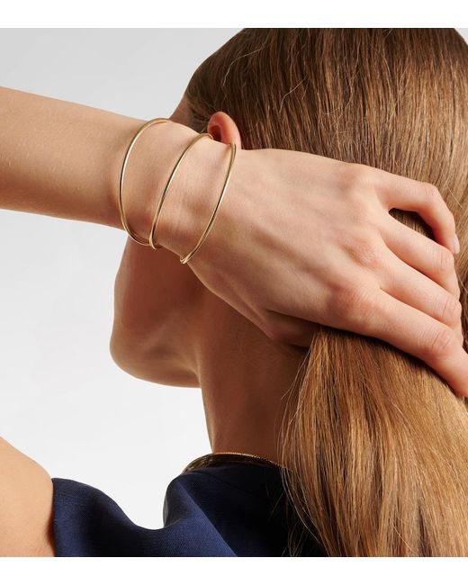 STONE AND STRAND Metallic Liquid Stretch 14Kt Bracelet