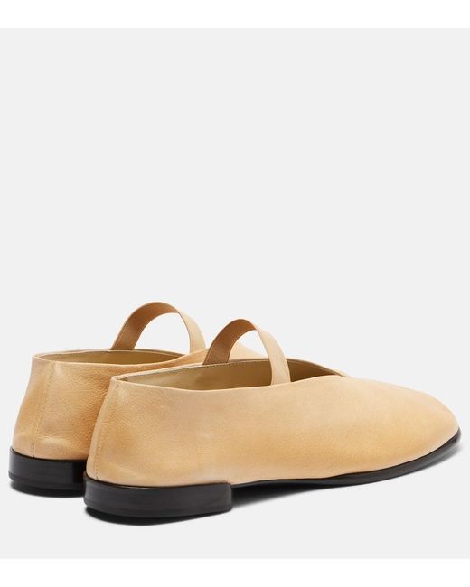 Lemaire Natural Glove Leather Ballet Flats