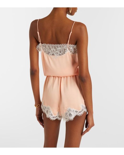 Faithfull The Brand Pink Norden Scalloped Shorts