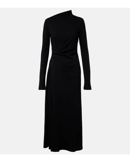 Vestido Midi Edile En Mezcla De Lana Sportmax de color Black