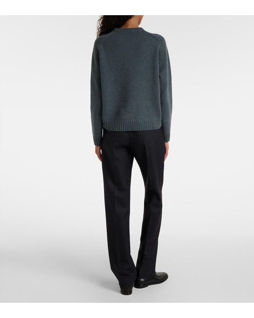 Loro Piana Gray Parksville Cashmere Sweater