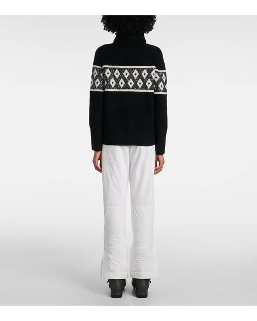 Bogner Black Uda Sequined Wool-Blend Sweater