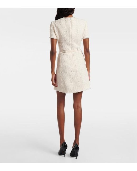 Versace Natural Medusa '95 Cotton-Blend Tweed Minidress