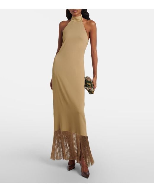 Robe Longue Berlin En Crepe Taller Marmo en coloris Natural