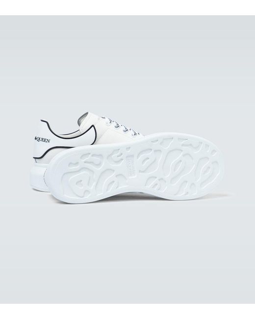 McQueen Metallic Oversized Leather Sneakers for men