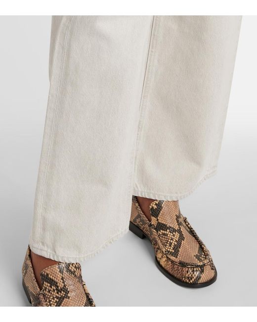 Jean Ample Haute Agolde en coloris Gray