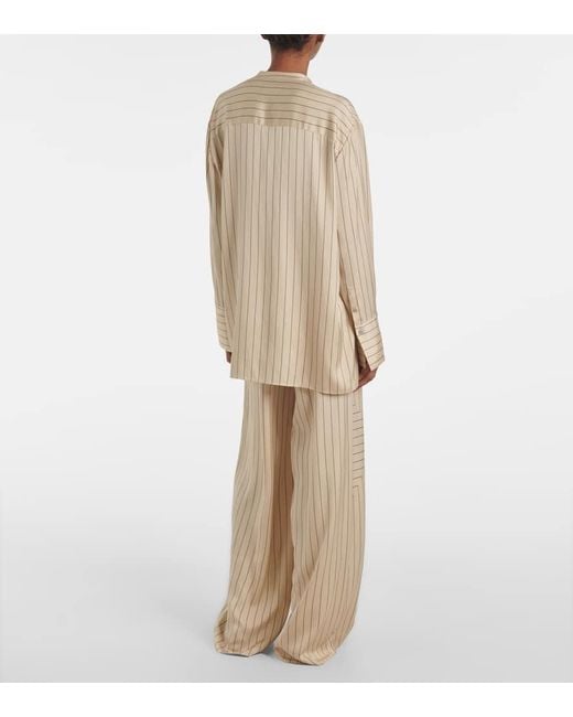 Chemise Athena Rayee En Soie Melangee Joseph en coloris Natural