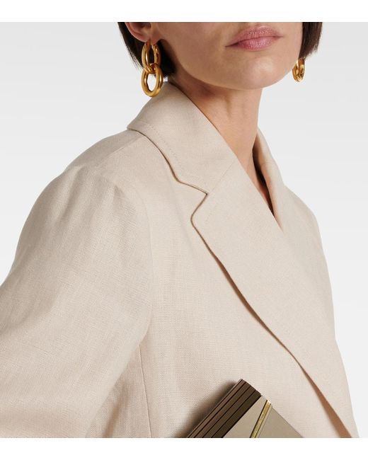 Blazer Doppiopetto Laura di Max Mara in Natural