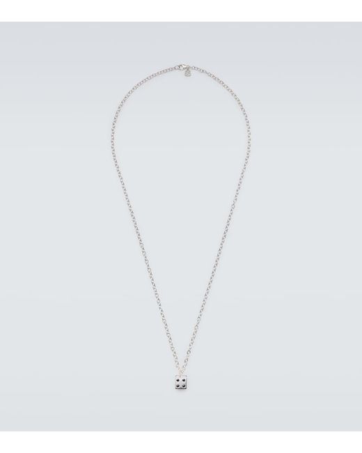 Sydney Evan White 14Kt Charm Necklace With Diamonds for men