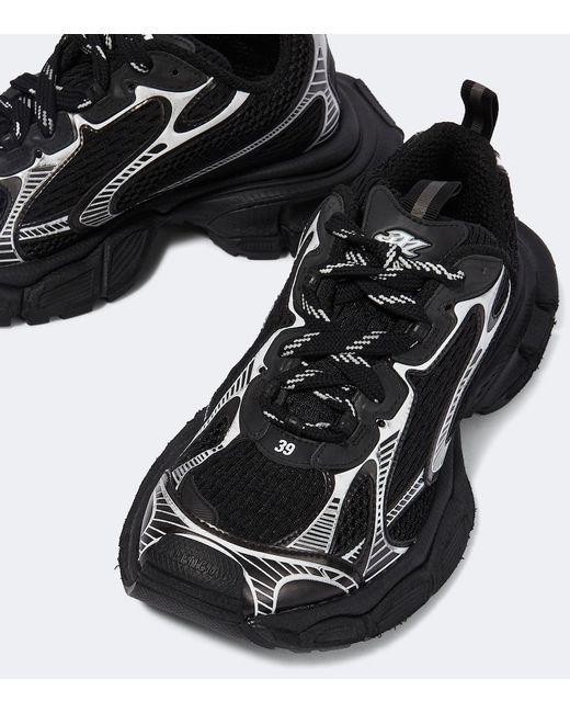 Balenciaga Black '3Xl' Low Top Sneakers With Logo Detail for men