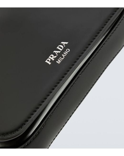 Prada Crossbody Bag Mini Aus Leder in Black für Herren