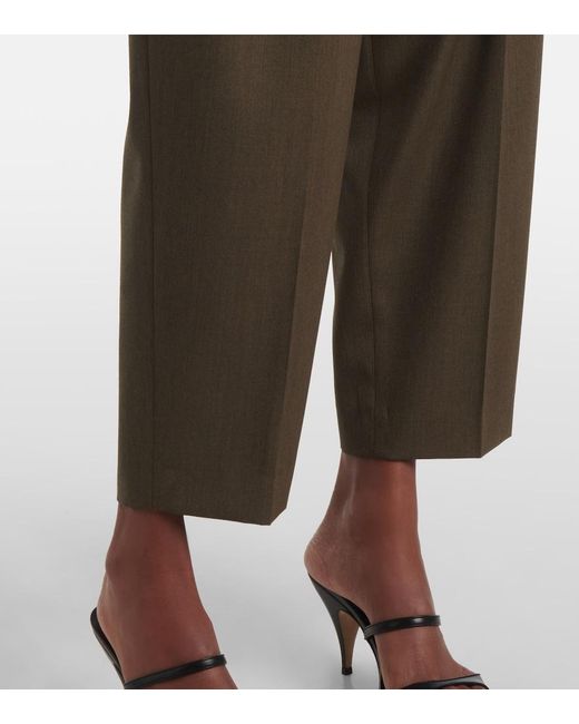 Altuzarra Green Emmett Virgin Wool Straight Pants