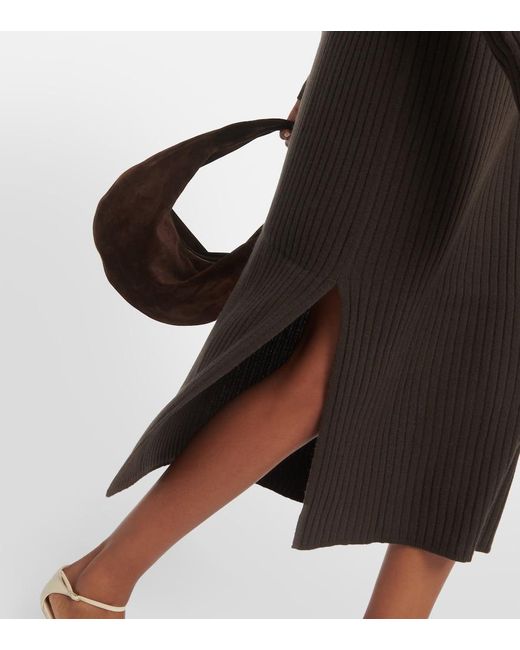 Jardin Des Orangers Black Turtleneck Cashmere Sweater Dress