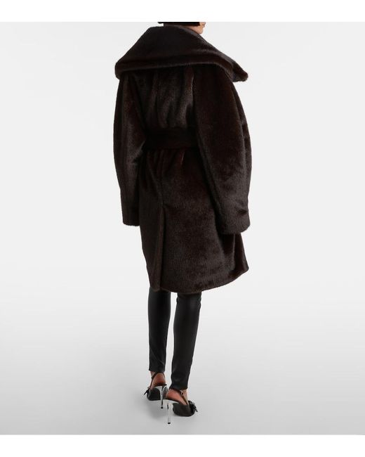 Coperni Black Logo Belted Coat