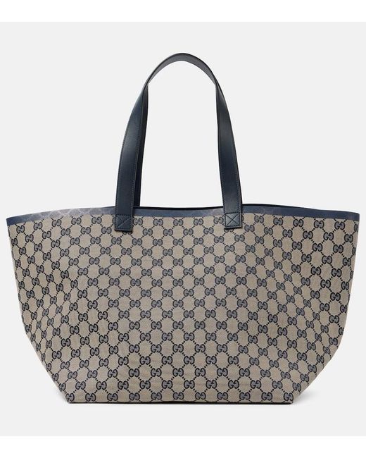 Borsa Totissima Medium in canvas di Gucci in Gray
