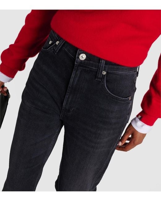Citizens of Humanity Blue Palma Straight High-Rise Straight Jeans