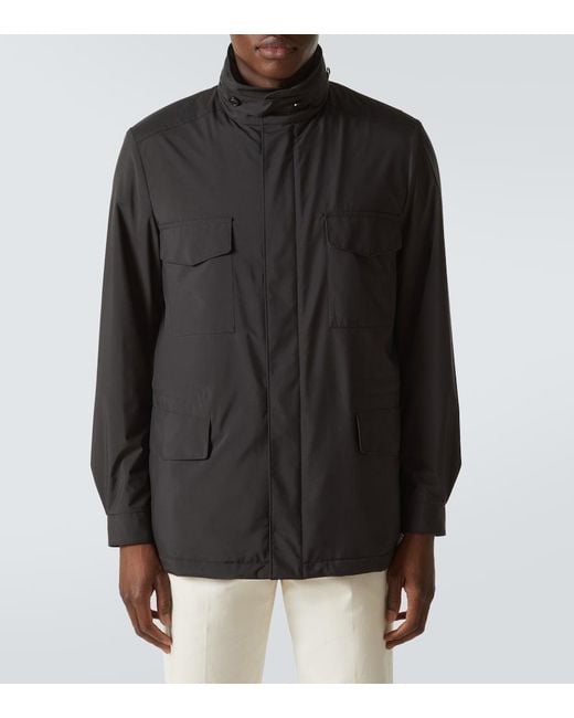 Loro Piana Black Field Jacket for men