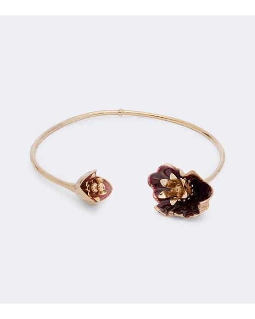 Rabanne White Floral Cuff