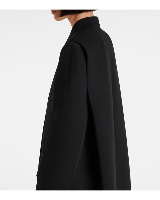 Totême  Black Deep Pleated Coat
