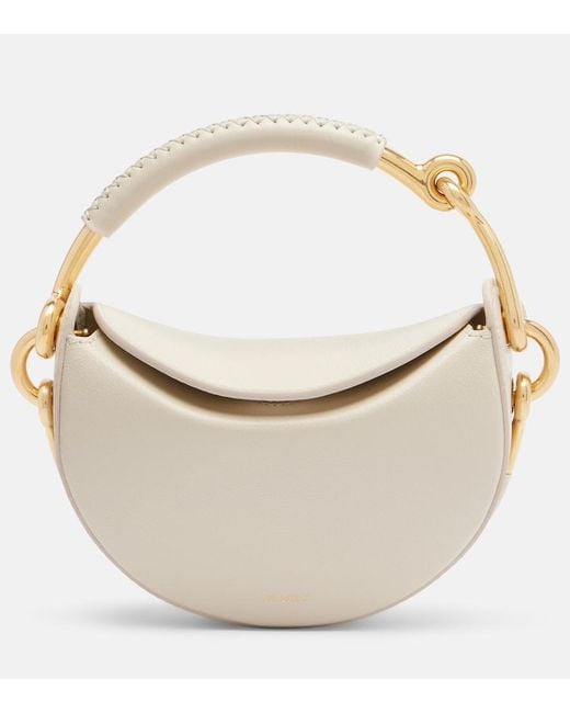 Burberry White Bridle Leather Tote Bag