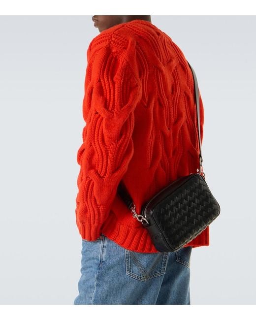 Sac A Bandouliere Small En Cuir Intrecciato Bottega Veneta pour homme en coloris Black