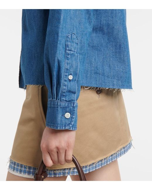 Miu Miu Blue Denim Shirt